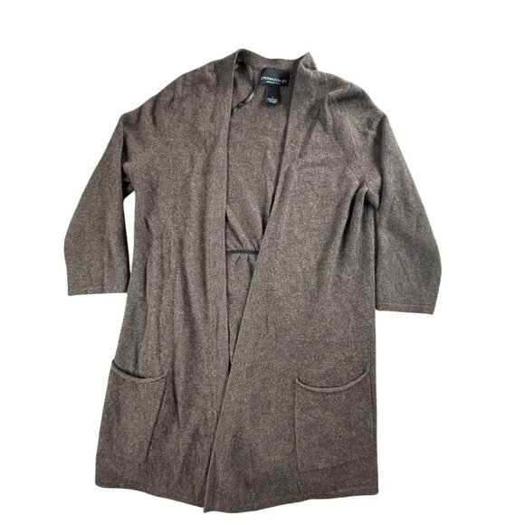 Cynthia Rowley Sweater Womens Large Open Front Cardigan Pockets Casual Pullover - Picture 1 of 11